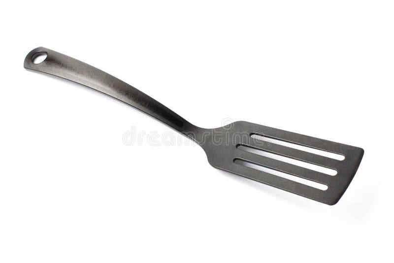Plastikspachtel Fur Eine Bratpfanne Lokalisiert Auf Weiss Stockfoto Bild Von Haupt Instrument 146692312