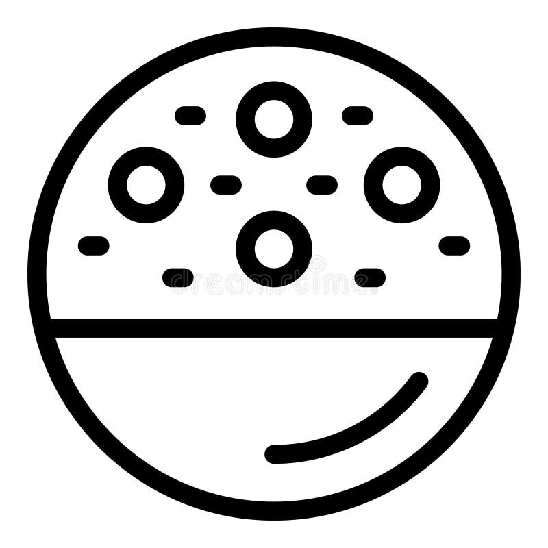 Schwarzweißkunst eines runden Kekses mit einem Smiley-Gesicht vektor abbildung