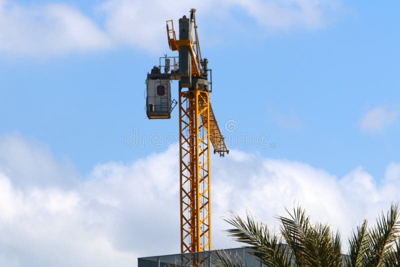 Heavy construction machinery, tractors and bulldozers at a construction site in Israel. Heavy construction machinery, tractors and bulldozers at a construction site in Israel