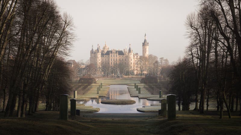 The Schwerin Castle in Winter