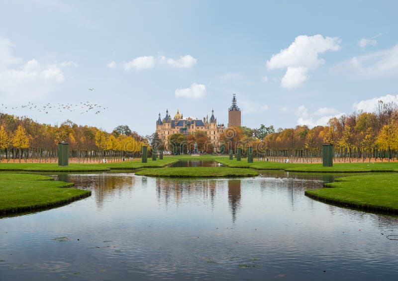 Schwerin Palace and palace garden royalty free stock photography Schwerin Palace and palace garden royalty free stock photography
