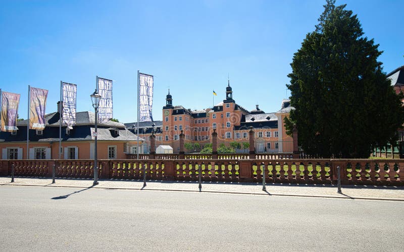 Schwetzingen, Germany: The Palace was the summer residence of the Electors Palatine Charles III Philip and Charles IV Theodore. stock photo Schwetzingen, Germany: The Palace was the summer residence of the Electors Palatine Charles III Philip and Charles IV Theodore. stock photo