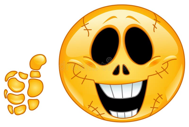 Schädel Emoticon vektor abbildung Schädel Emoticon vektor abbildung