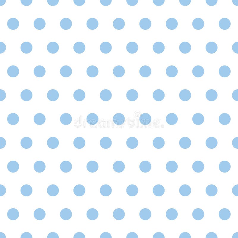 Schätzchen-Blau-Polka-Punkte vektor abbildung