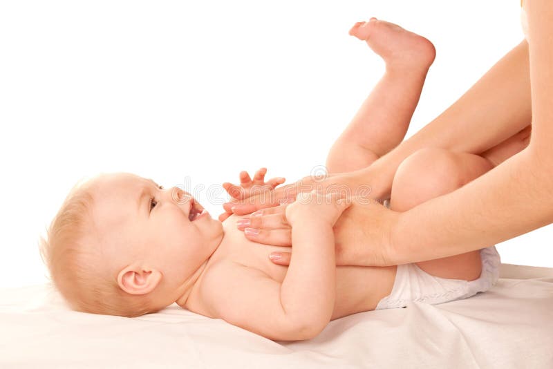 Schätzchenmassage. stockfoto Schätzchenmassage. stockfoto