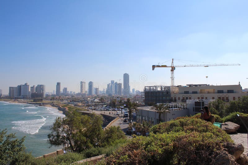 Schöne alte Stadt, Seeansicht in Jaffa, Tel Aviv, Israel stockfotos Schöne alte Stadt, Seeansicht in Jaffa, Tel Aviv, Israel stockfotos