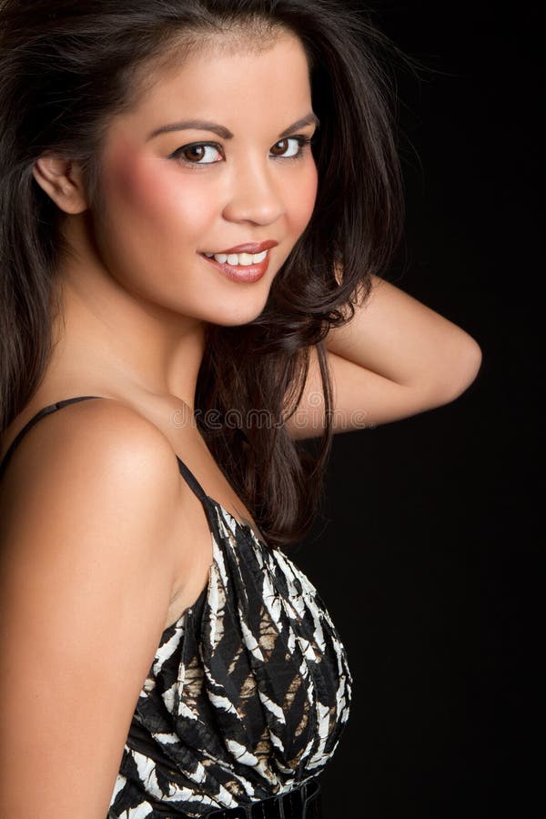 Schöne philippinische Frau stockfoto. Bild von person 14125994