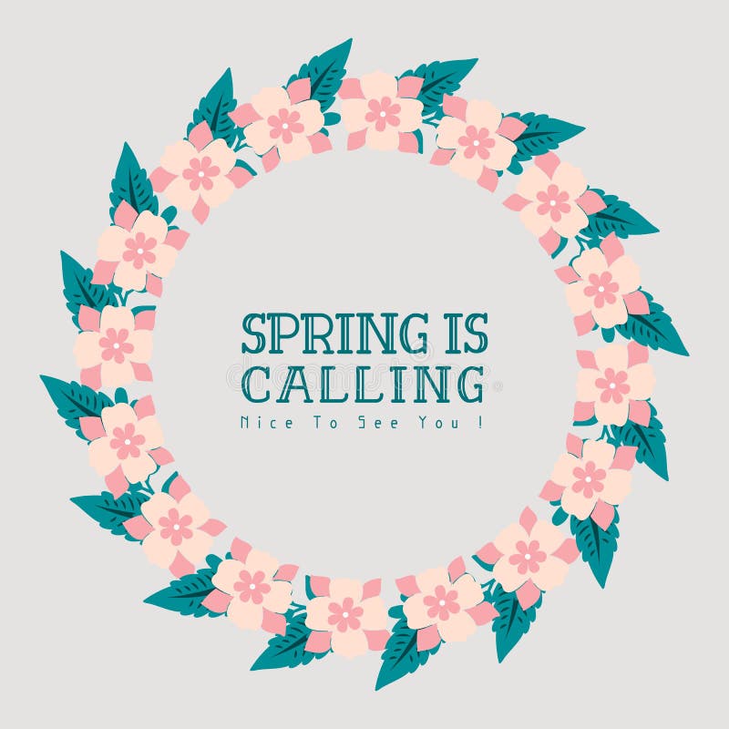 Schöne Betrag des Auskunftsblatts und des Blumenrahmens für Weinlesefrühling Plakatentwurf gefordert Vektor lizenzfreie abbildung