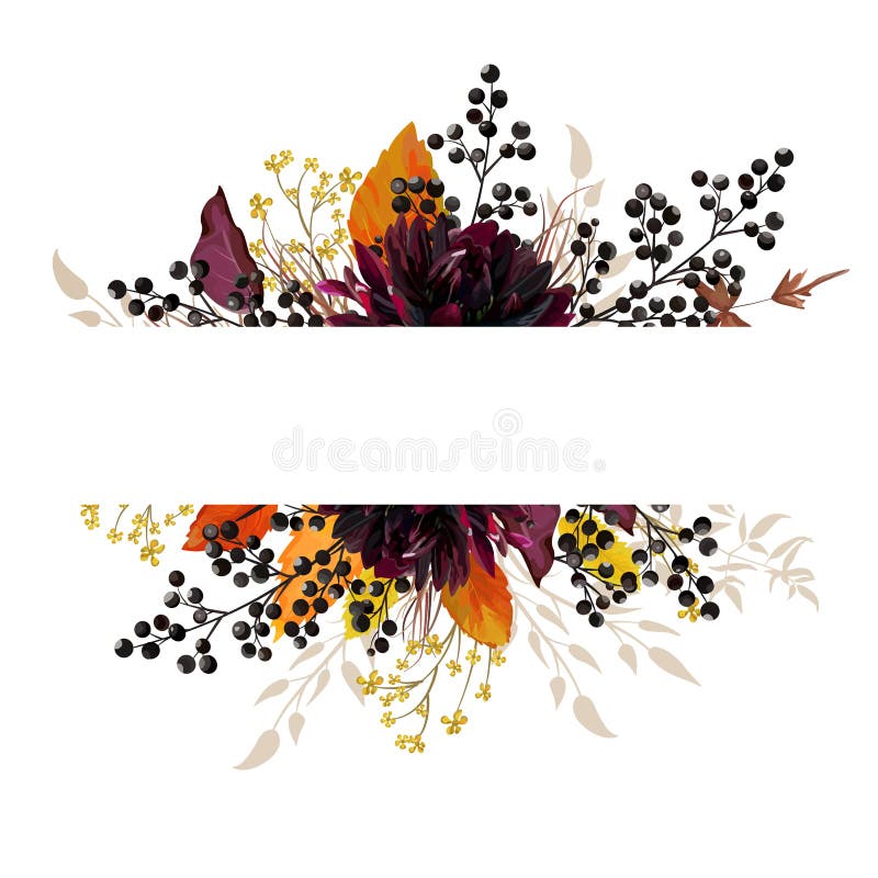 Schöne Designmit blumenkarte mit der Burgunder-Dahlienblume, gelb lizenzfreie abbildung Schöne Designmit blumenkarte mit der Burgunder-Dahlienblume, gelb lizenzfreie abbildung
