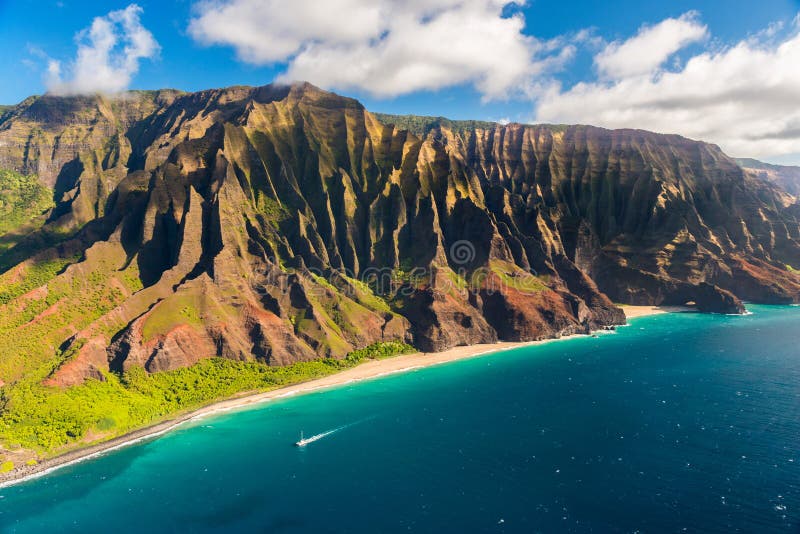 Schöne Küstenlinie Na-Pali in Hawaii