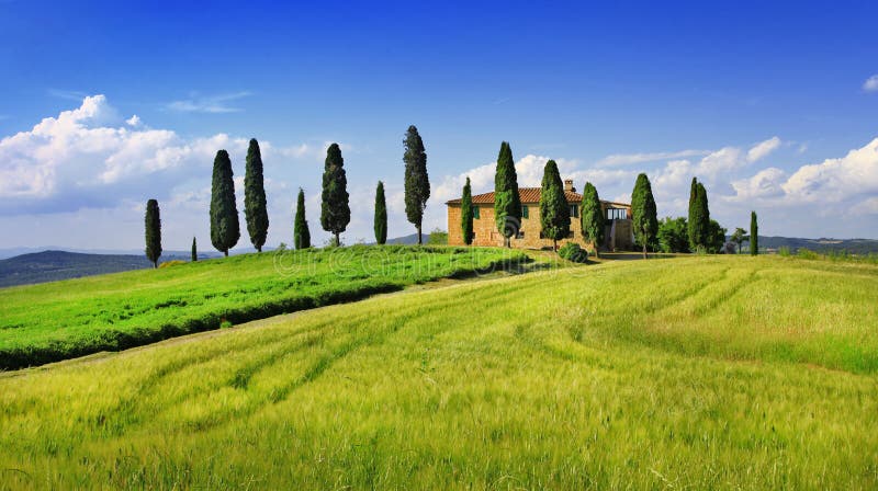 Schöne Landschaften von Toskana Italien