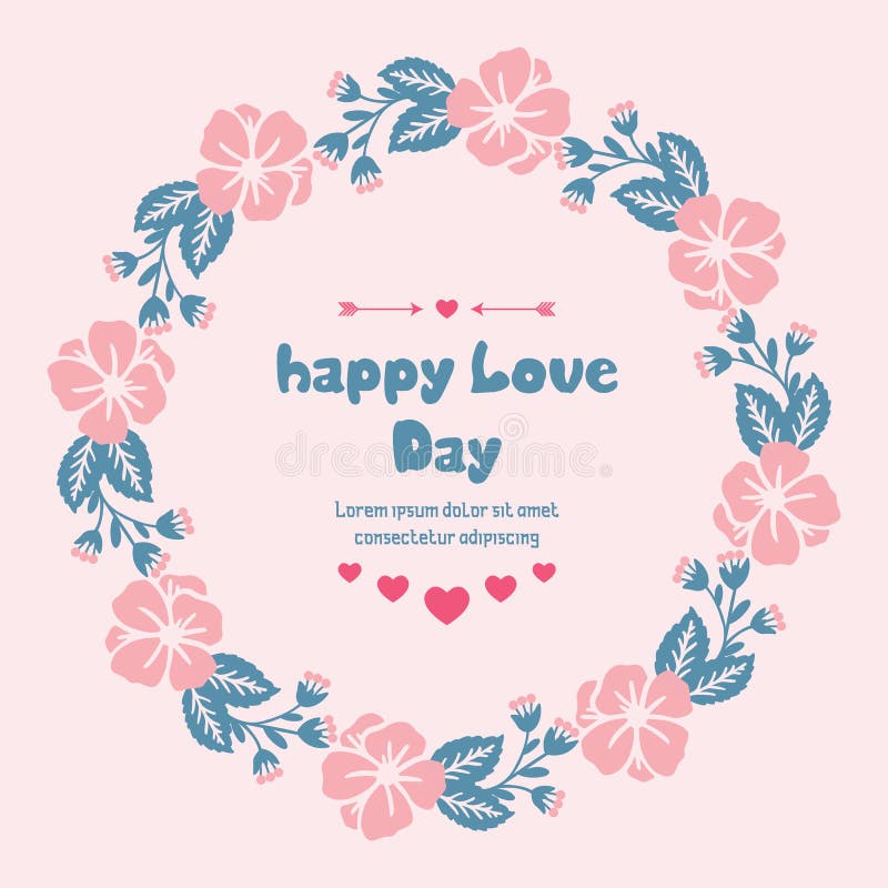 Schöne Menge Pfirsichblume Rahmen, für elegante Happy Hour Gruß Karte Design Vector stock abbildung