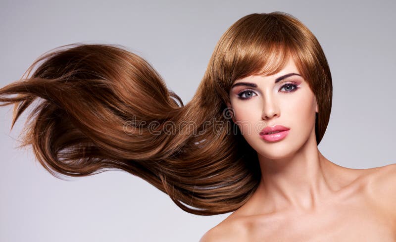 Schöne sexy Frau mit dem langen Haar lizenzfreie stockbilder Schöne sexy Frau mit dem langen Haar lizenzfreie stockbilder
