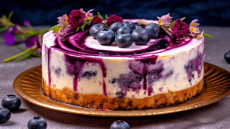 Schöne Traubenkuchen lila und weiß lizenzfreie abbildung