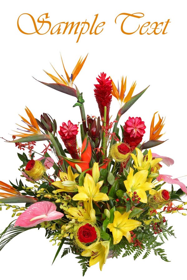 Schöner Blumenstrauß. stockbild