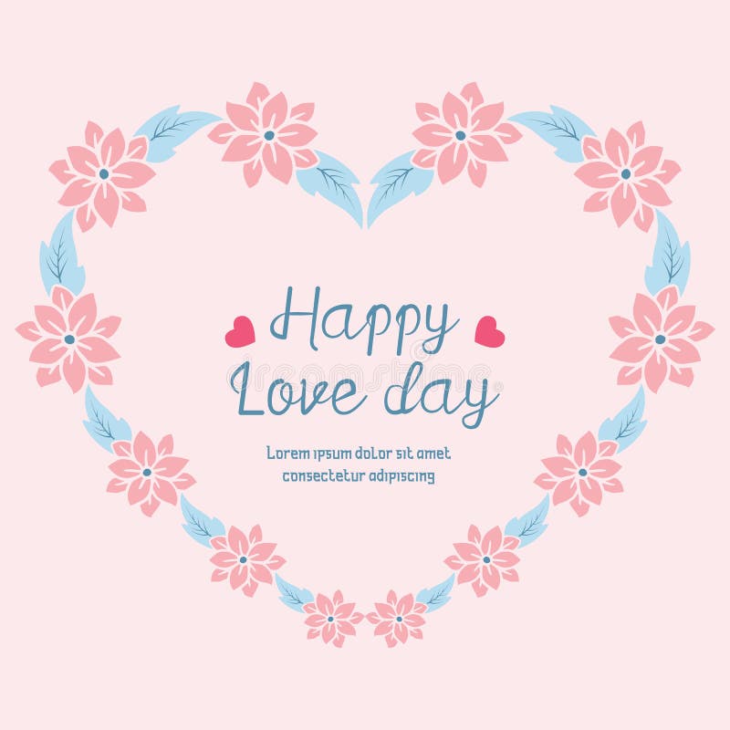 Schöner Crowd Peach Blumenrahmen, isoliert auf einem rosa eleganten Hintergrund, für Happy Hour Gruß Karte Design lizenzfreie abbildung