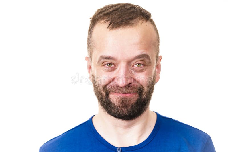 Schöner erwachsener Bartmann lizenzfreies stockfoto