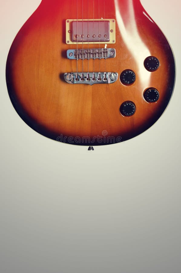 Schöner Les Paul vom 70 ` s lizenzfreie stockfotos Schöner Les Paul vom 70 ` s lizenzfreie stockfotos