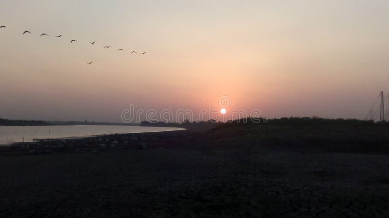 Schöner Morgen Godavari stockfoto Schöner Morgen Godavari stockfoto