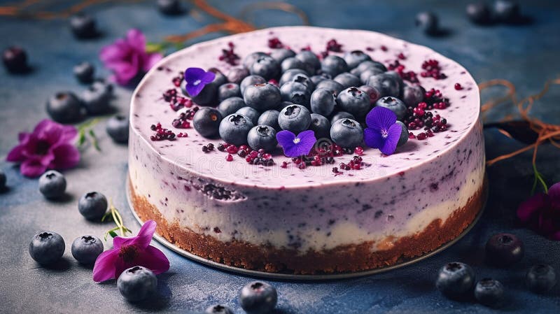 Schönes Design Traubenkuchen violett-weißer Kuchen Design vektor abbildung