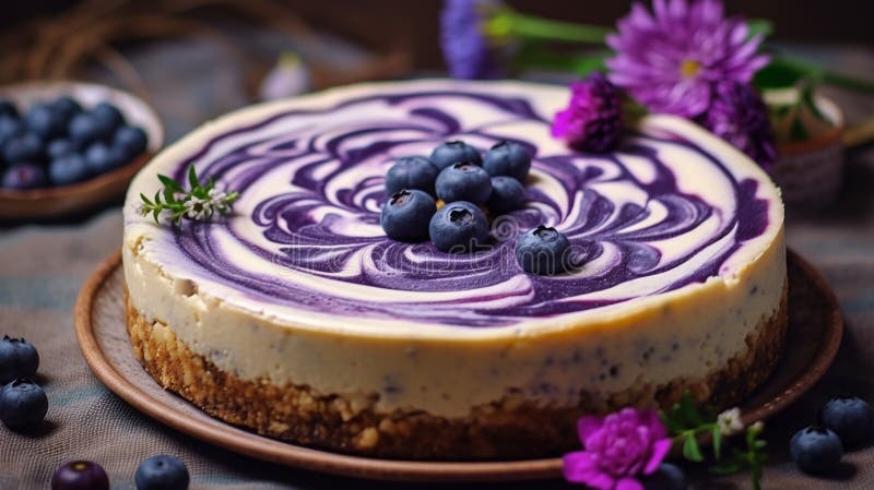 Schönes Design Traubenkuchen violett-weißer Kuchen Design vektor abbildung