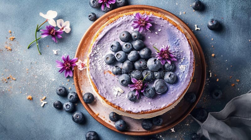 Schönes Design Traubenkuchen violett-weißer Kuchen Design vektor abbildung