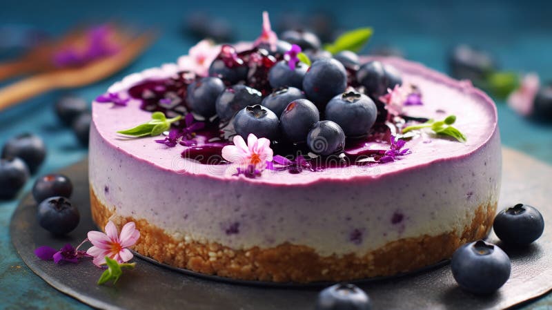 Schönes Design Traubenkuchen violett-weißer Kuchen Design vektor abbildung