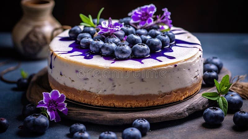 Schönes Design Traubenkuchen violett-weißer Kuchen Design stock abbildung