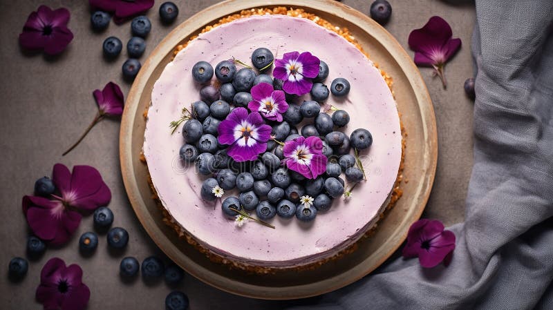 Schönes Design Traubenkuchen violett-weißer Kuchen Design vektor abbildung