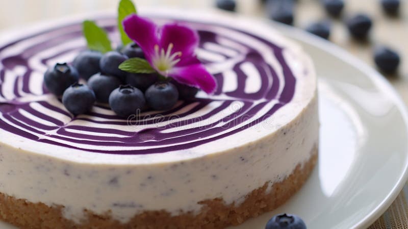 Schönes Design Traubenkuchen violett-weißer Kuchen Design vektor abbildung
