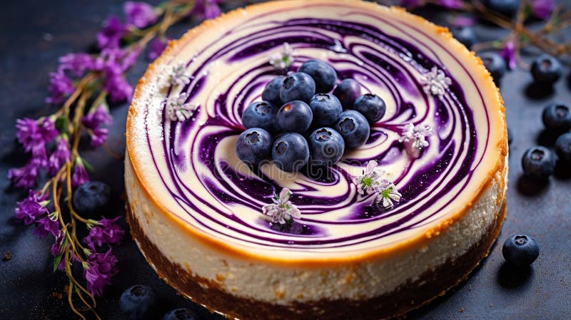 Schönes Design Traubenkuchen violett-weißer Kuchen Design vektor abbildung