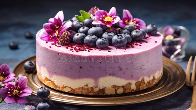 Schönes Design Traubenkuchen violett-weißer Kuchen Design vektor abbildung