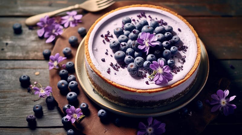 Schönes Design Traubenkuchen violett-weißer Kuchen Design vektor abbildung