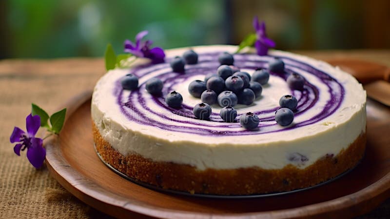 Schönes Design Traubenkuchen violett-weißer Kuchen Design vektor abbildung