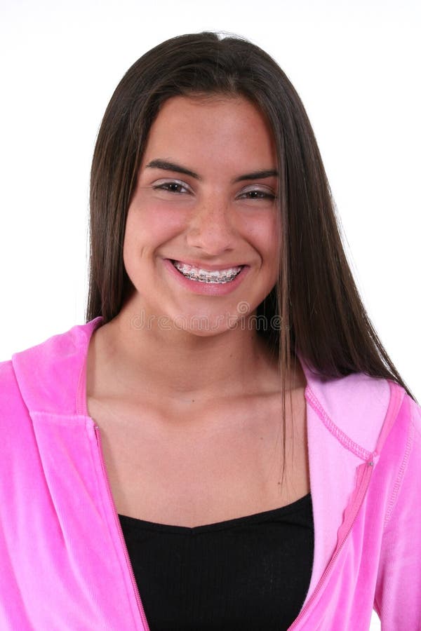 Schönes jugendlich Mädchen im Rosa lizenzfreies stockfoto Schönes jugendlich Mädchen im Rosa lizenzfreies stockfoto