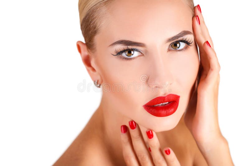 Schönheit mit Fachmann bilden lizenzfreies stockfoto Schönheit mit Fachmann bilden lizenzfreies stockfoto