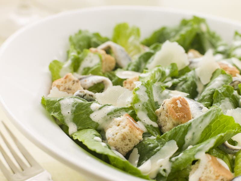 Schüssel Caesar-Salat