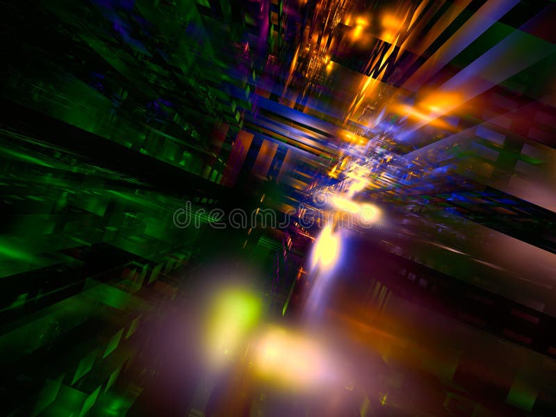 Sci coloreado fi o fondo de la ciencia de los datos - el extracto digital generó imagen fotografía de archivo