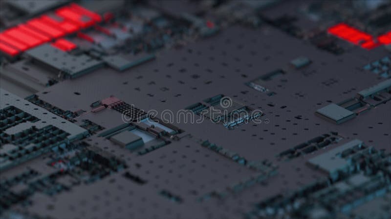 Sci-fi concept. 3d render royalty free illustration