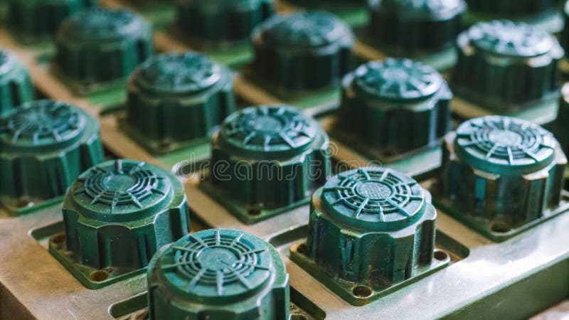Scifi macro capture of advanced nanobot swarm assembling on metallic surface in industrial environment vector illustration