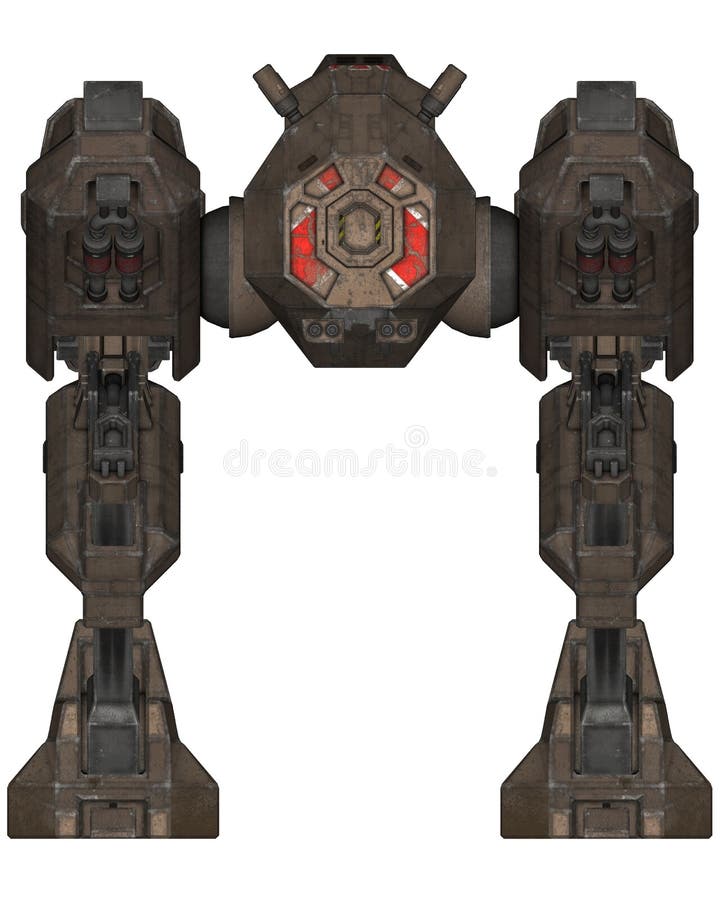 Sci-fi robot stock illustration