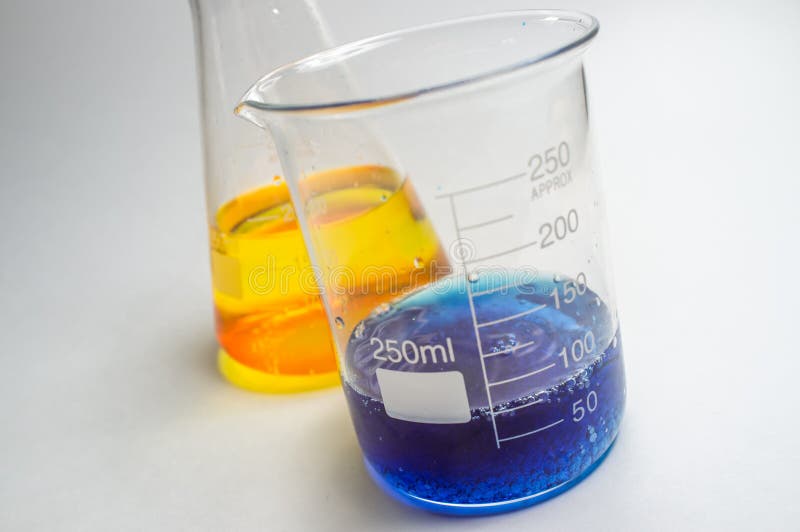 Science Beaker Experiment stock photo. Image of milliliters 76513746