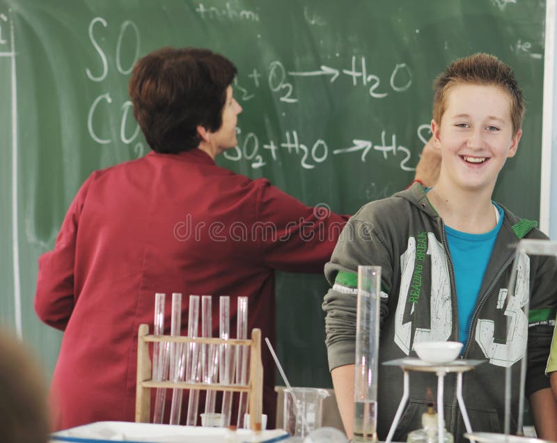 Science and chemistry classees at school