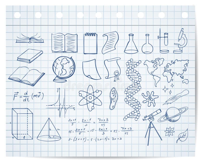 Science and education symbols