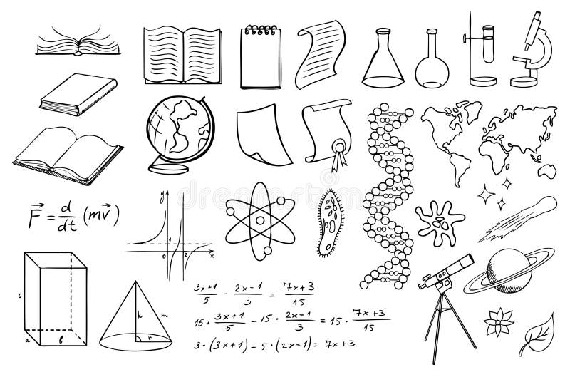 Science and education vectorset