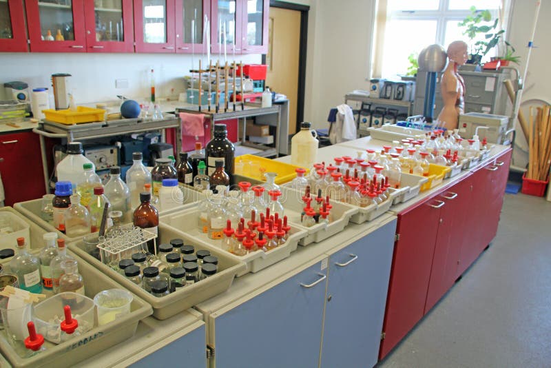 Science Equipment Storage Room Stock Image Image of backgrounds
