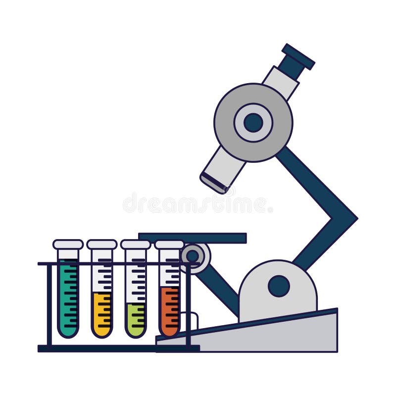 Science Experiments and Investigation Blue Lines Stock Vector ...