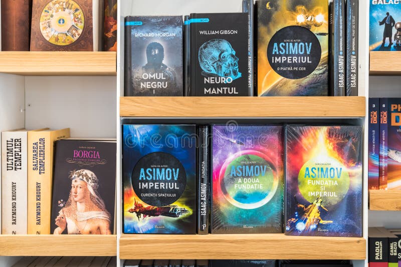 Science Fiction Books For Sale On Library Shelf