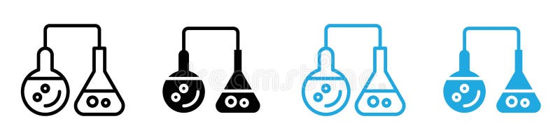 Science icon logo set vector vector illustration