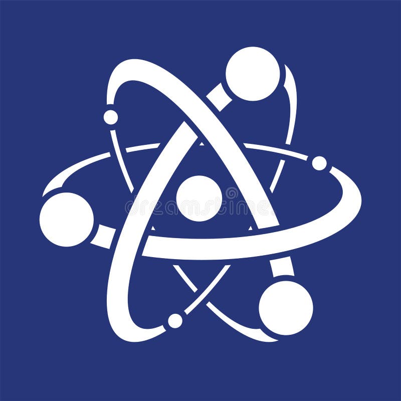 Science icon or symbol of atom, vector